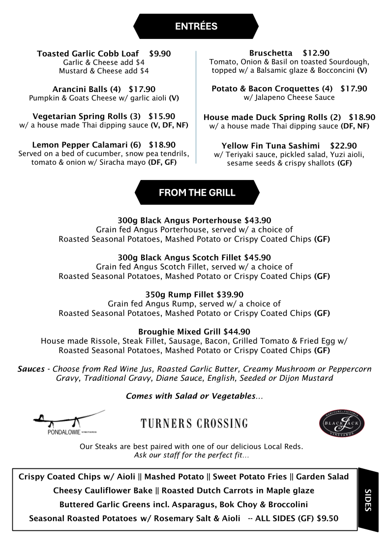 Menu Brougham Arms Hotel-2