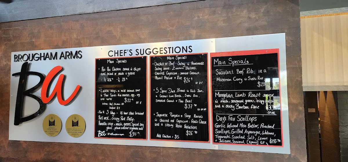 Menu Brougham Arms Hotel-5